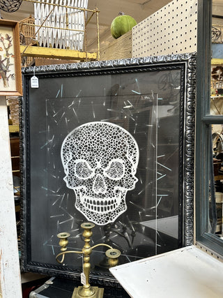 Framed Skull Painting MTS|116287