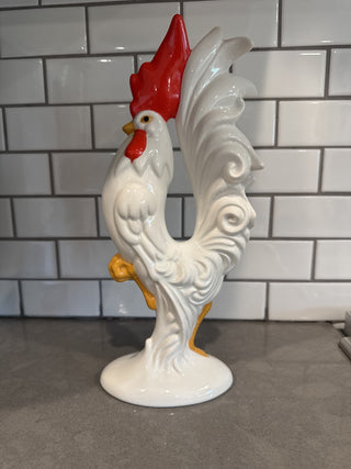 AJ - Vintage Ceramic Rooster Tall MTS|96991