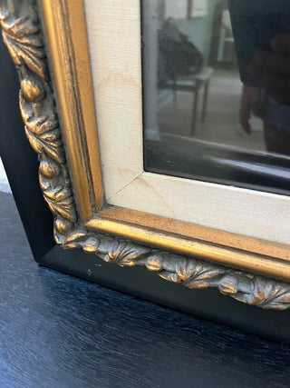 Vintage peonies in vase framed print RSV|100078