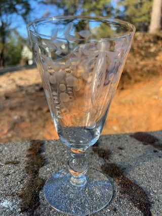 BB ONE Vintage Crystal Water Goblet 6 3/8”