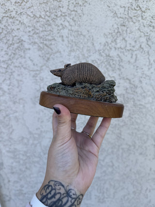1977 Audubon Bronzes Armadillo Decor RSV|56906