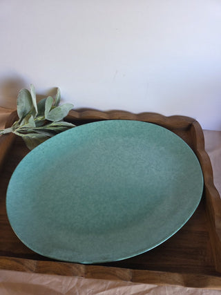 MCM Melamine Teal Platter (1)- RSV