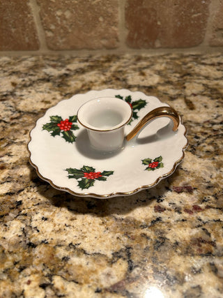 Holly Berry Candlestick Holder    MTS|125071