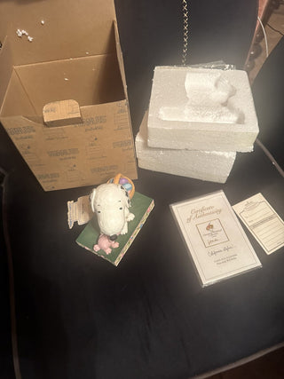 Jim Shore Easter Surprises Polyresin Peanuts Snoopy Easter Basket  #62 VV MTS