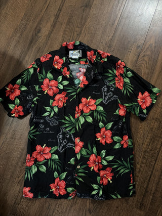 Men's Small Vintage Rainbow Hawaii Inc. Brand Hawaiian Shirt RCD|158836