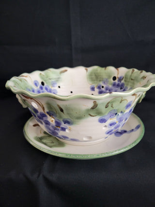 10" dia. x 4-1/2" Tall Clouds Folsom Berry Bowl & Saucer RCD|159039