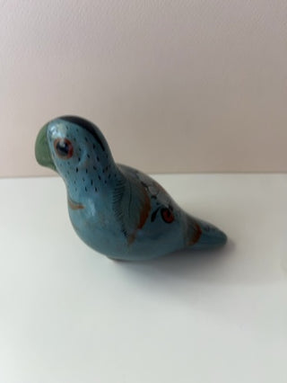 Hand Painted Tonala Mexico Style Parrot