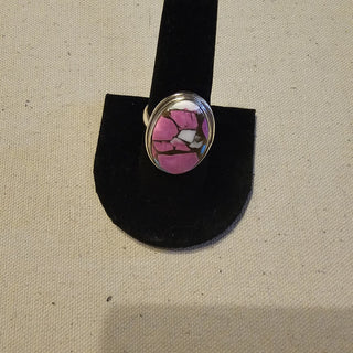 .925 cotton candy turquoise ring sz 9