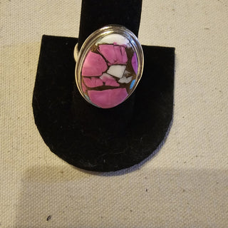 .925 cotton candy turquoise ring sz 9