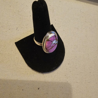 .925 cotton candy turquoise ring sz 9