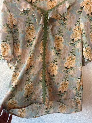12F Floral Blouse Size L RSV|64692