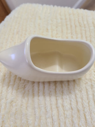 Vintage Ivory Porcelain Dutch Shoe, RCD