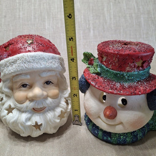Ceramic Santa Head Candle Holder MTS|124140