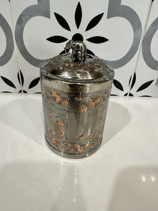 Handcrafter Spice/Tea Jar with Elephant MTS|82060