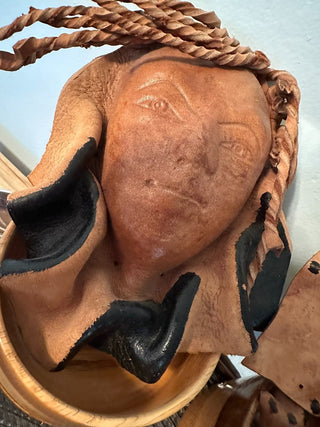 SET 2, Leather Faces Haitian Artisan MTS|63819
