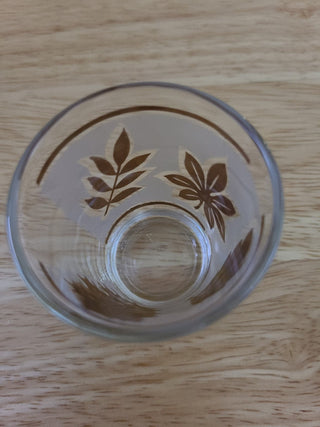 Frosted Gold Leaf Foliage Shot Glass, RCD