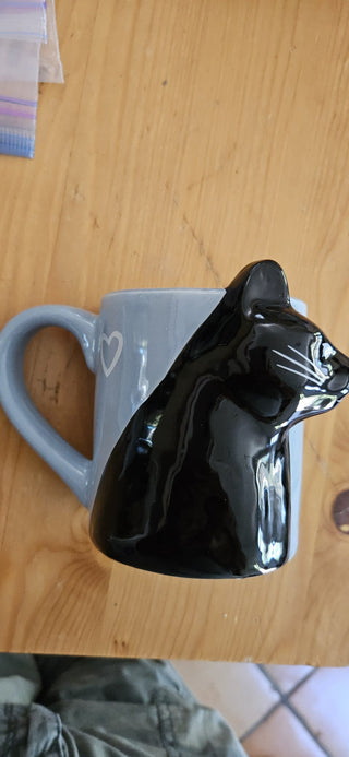 Black cat mug, RSV