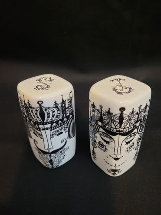 Vintage Norway King & Queen Salt & Pepper Shakers Set RCD
