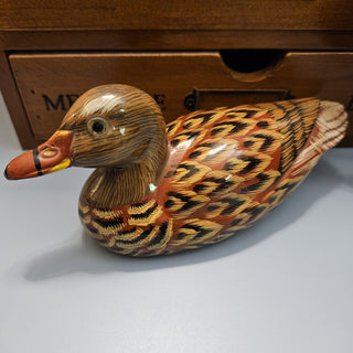 Medium Hand painted Wooden Duck (BRI) - MTS|114133