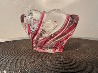 Art Glass Bowl Red Swirl MTS|90674