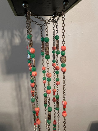 Suncatcher Lantern GREEN Jade Coral Bells  MTS|134123