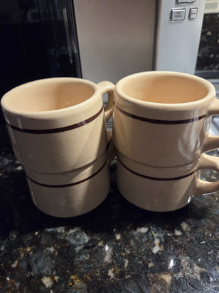 Tepco Stackable Diner Coffee Mugs, set of 4, RCD|113505