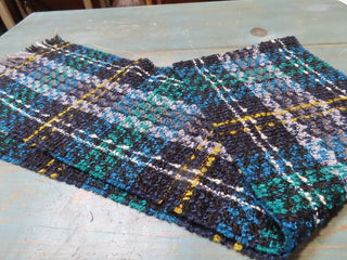 Blue black green scarf MTS|126310