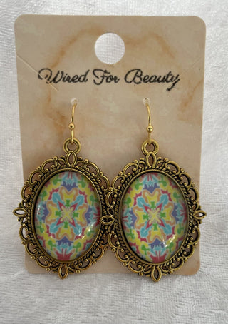 ornate oval earrings RSV