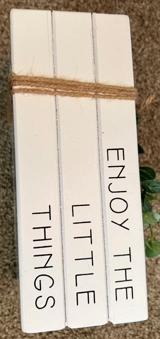 enjoy the little things 3 book decoration RSV|86865
