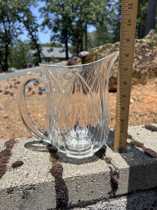 12F vintage Cristal D'Arques-Durand Pompano Tulip water pitcher RSV|82829