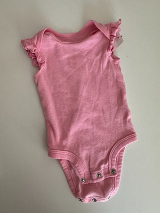 0-3M - Pink Ruffled Onesie RSV|83130