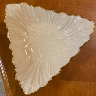 Vntg Lenox Triad Collection Triangular Dish