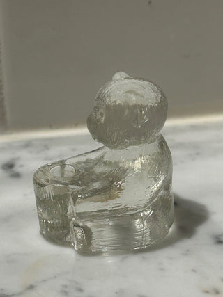 Vintage Miniature Bear Candle Holder   MTS