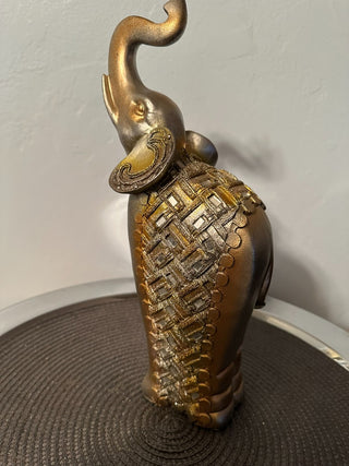 Elephant 12x4.5 Gold Stand Tall|52449