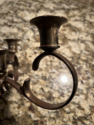 Vintage Brass 4 Taper Sitting Candelabra   MTS|75288