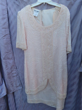 Mother of the Bride s beaded pink dress MTS|104545
