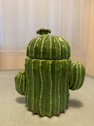Cactus ceramic shape candy or snack food jar RSV|79134