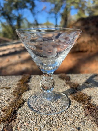 BB ONE Vintage Crystal champagne/sherbet or cocktail glass 3 6/8”