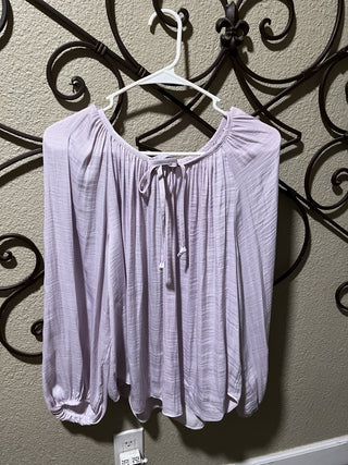 Women's Lavendar Long Sleeve Blouse by Jennifer Lopez Size Large RCD|119415