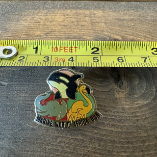 Vtg Marine World Africa USA Lapel Pin MTS|150181