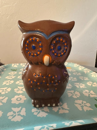 Owl Pottery 6" Brown MTS|116614