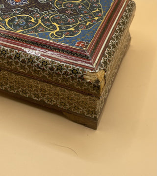 Hand painted jewelry box- As Is 0SW RSV