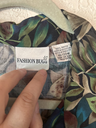 12F VTG Fashion Bug Jungle Print Size 18/20W MTS|66904