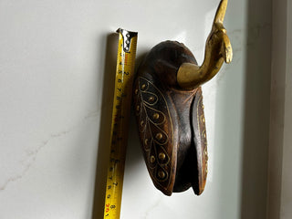 Vitage Brass and Wooden Swan-RSV|116172