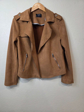 NEW! Tahari faux suede moto jacket RSV|158475