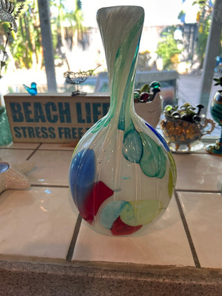Sea glass design vase