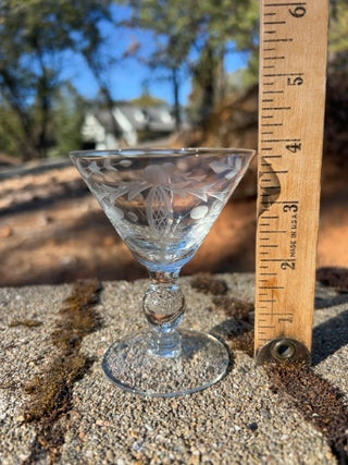 BB ONE Vintage Crystal champagne/sherbet or cocktail glass 3 6/8”
