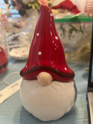 Whimsical Cupboard Strawberry St Christmas Gnome Red Hat W/ Lid|131595