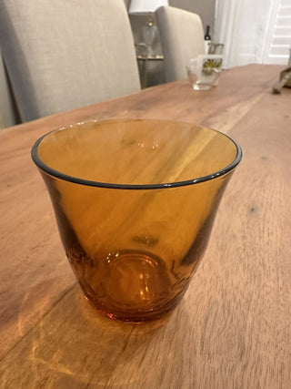 Amber Glass Votive Holder|116183