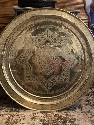 Vintage 37” solid Brass wall hanging RCD